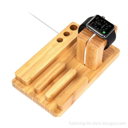 Multifuctional Wood Watch Pen Mobile Phone Holder
